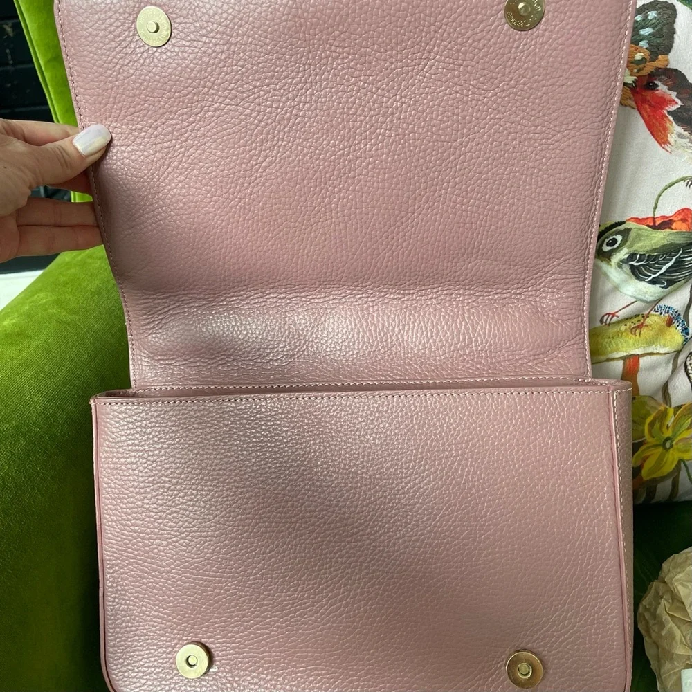 Valentina Fiore Mauve/ Pink leather bag - Picture 5 of 9